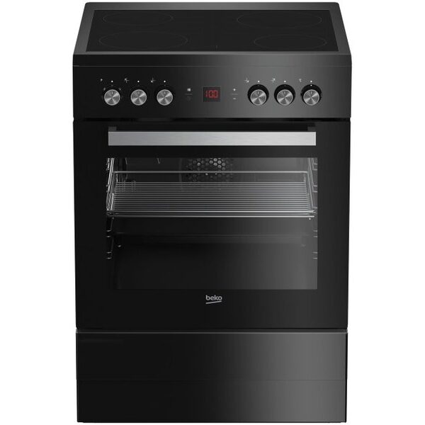 Cuisinière vitrocéramique BEKO BEKO FSM6730BCS Multifonction Catalyse 60 cm