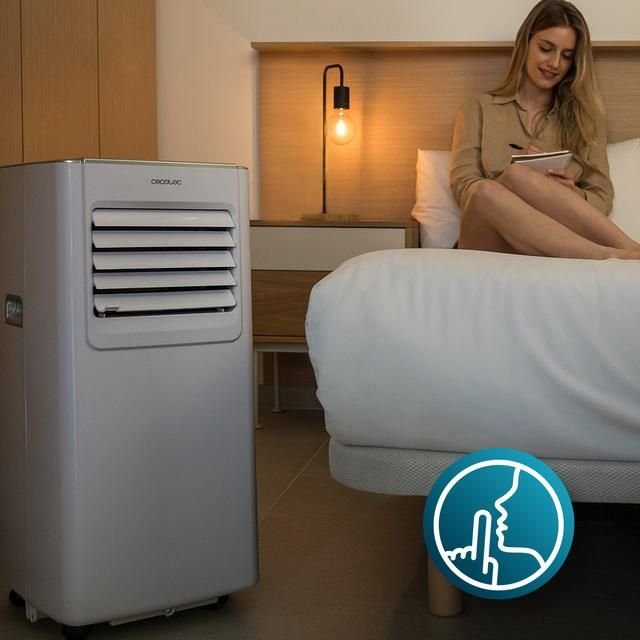 ForceClima 7100 Soundless Climatiseur portable 7000 BTU avec technologie Soundless qui offre un fonctionnement plus silencieux et une télécommande pour un confort total. – Image 7