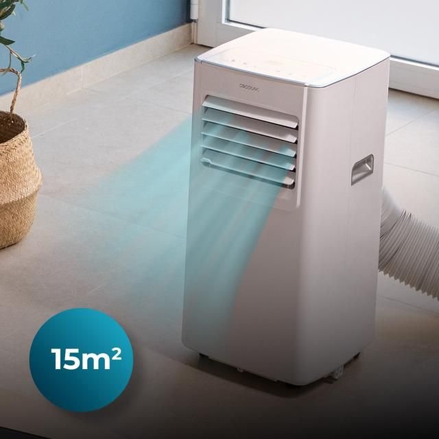 ForceClima 7100 Soundless Climatiseur portable 7000 BTU avec technologie Soundless qui offre un fonctionnement plus silencieux et une télécommande pour un confort total. – Image 6